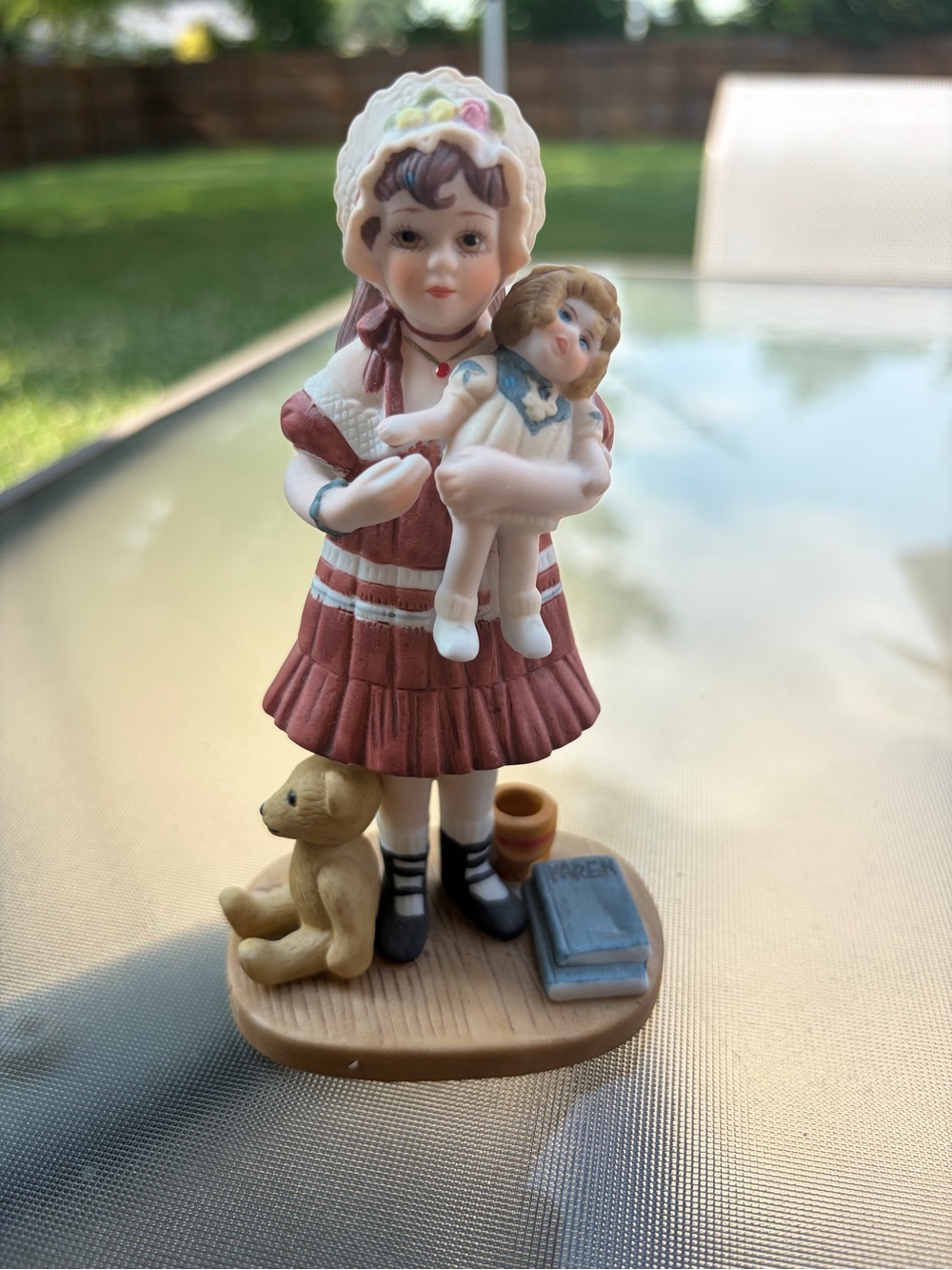 VTG Jan Hagara 1982 ‘Lydia & the Shirley Temple Doll’ Limited Ed. Figurine
